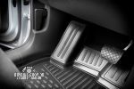 Коврики 3D в салон VW Touareg II 2010-2015, 2015-03/2018, 2-х зонный климат-контроль, 4 шт. (ПУ, повышенная износостойкость)