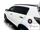 Дефлекторы окон Vinguru Kia Sportage 2010-2015 накладные скотч к-т 4 шт., материал литьевой поликарбонат