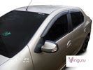 Дефлекторы окон Vinguru Renault Logan II 2014- сед накладные скотч к-т 4 шт., материал литьевой поликарбонат