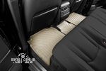 Коврики KVEST 3D в салон LEXUS LX, 2015-, 5 шт. (полиуретан, бежевый, черный)