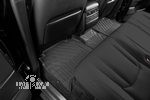 Коврики KVEST 3D в салон LEXUS LX, 2015-, 5 шт. (полиуретан, серый, черный)