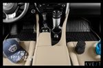 Коврики KVEST 3D в салон LEXUS RX, 2015-, 4 шт. (полиуретан, бежевый, серый)