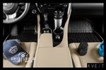 Коврики KVEST 3D в салон LEXUS GX, 2013-, 5шт. (полиуретан, бежевый, черный)