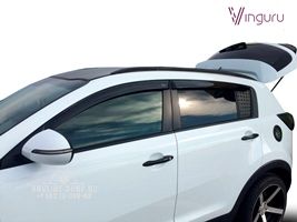 Дефлекторы окон Vinguru Kia Sportage 2010-2015 накладные скотч к-т 4 шт., материал литьевой поликарбонат