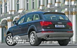 Защита задняя "труба" d 60 "Audi Q7"