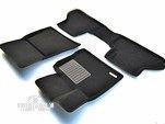 Текстильные коврики 3D в салон для BMW X5 (E70) / X6 (E71) (2008-2014) Euromat3D Business черные