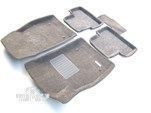 Текстильные коврики 3D в салон для OPEL Astra J (HB/WAG/GTC/Sd) (2010-)/CHEVROLET Cruze (HB/WAG/Sd) (2009-) Euromat3D Business серые