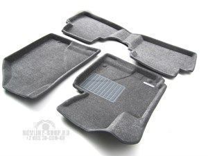 Текстильные коврики 3D в салон для HYUNDAI IX35 (2009-2015) Euromat3D LUX серые