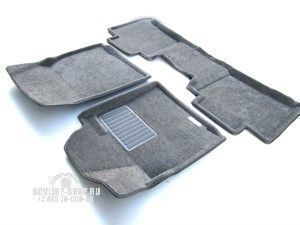 Текстильные коврики 3D в салон для TOYOTA LC 100 (1998-2003)/ LEXUS LX 470 (1998-2003) Euromat3D LUX серые