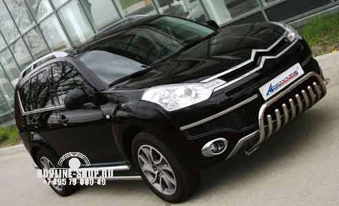 Пороги труба d60 (компл 2шт) "CITROEN C-CROSSER" 2007