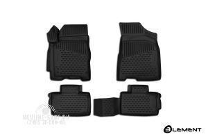 Коврики 3D в салон CHERY Tiggo 2, 2017-, 4 шт. (полиуретан)