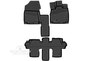 Коврики 3D в салон HONDA Freed (I) 2008-2016 П.Р. 3шт. (полиуретан)
