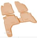Коврики в салон MITSUBISHI Pajero Sport 1997-2008, 4 шт. (полиуретан, бежевые)
