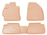 Коврики в салон TOYOTA Corolla 01/2007-2013, 4 шт. (полиуретан, бежевые)