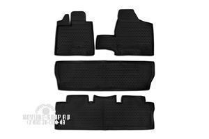 Коврики в салон TOYOTA Sienna (II, IIр) 2003-2010, 4 шт. (полиуретан)