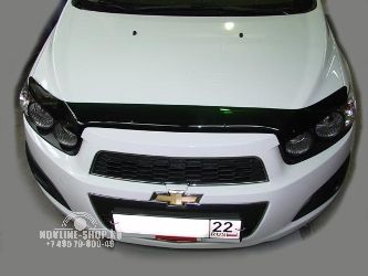 Дефлектор капота темный CHEVROLET AVEO 2012-, NLD.SCHAVE1212