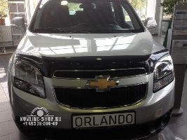 Дефлектор капота CHEVROLET ORLANDO 2011- ( темный)