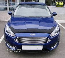 Дефлектор капота темный FORD Focus III, 2015-