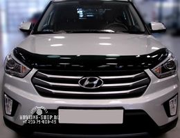 Дефлектор капота темный HYUNDAI Creta 2015-