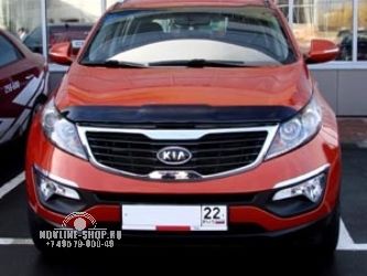 Дефлектор капота темный KIA SPORTAGE 2010-