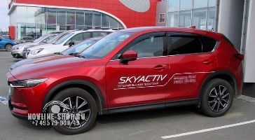 Дефлектор окон Mazda CX5, 17-, 4ч., темный