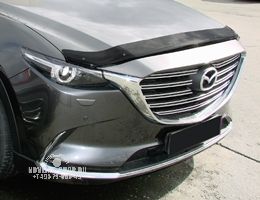 Дефлектор капота MAZDA CX-9, 2017-, темный