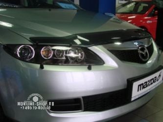 Дефлектор капота темный MAZDA 6/Atenza 2002-2007, NLD.SMAMA60512