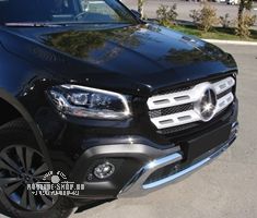 Дефлектор капота для Mercedes X-Class, 2017-, темный