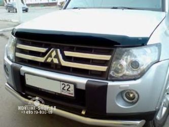 Дефлектор капота темный MITSUBISHI PAJERO IV 2007-, NLD.SMIPAJ0712