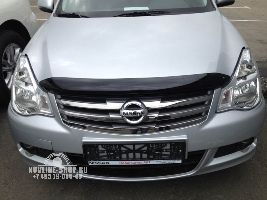 Дефлектор капота темный NISSAN ALMERA 2013-