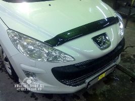 Дефлектор капота темный PEUGEOT 308 2007-, NLD.SPE3080712