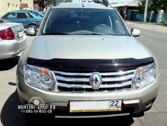 Дефлектор капота темный RENAULT DUSTER 2011-