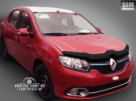 Дефлектор капота темный RENAULT Logan 2014-/RENAULT Sandero 2014-