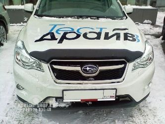 Дефлектор капота темный SUBARU IMPREZA 2011-/SUBARU XV 2012-, NLD.SSUIMP1112