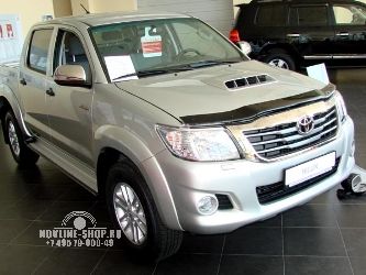 Дефлектор капота темный TOYOTA HILUX 2011-2015