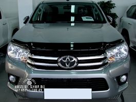 Дефлектор капота темный TOYOTA Hilux 2015-