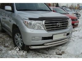 Дефлектор капота темный TOYOTA LAND CRUISER 200 (Logo) 2007-