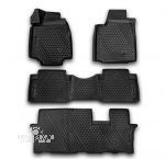 Коврики 3D в салон HONDA Pilot, 2008-2012, 2012-2016, 4 шт. (полиуретан)