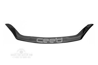 Дефлектор капота (ЕВРО крепеж) KIA CEED 2010-