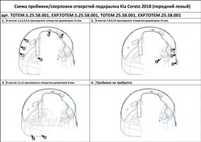 Подкрылок KIA Cerato, 2018- (передний левый)