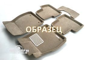 Текстильные коврики 3D в салон для POR. Cayenne (2018-) /VW Touareg (2018-) Euromat3D LUX бежевые